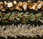 Faux Lit Gold Magnolia Leaf Wreath &amp; Garland