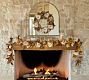 Faux Lit Gold Magnolia Leaf Wreath &amp; Garland