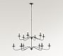 Lucca Iron Round 2-Tier Chandelier (48")