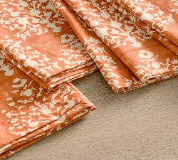 Remi Block Print Cotton Napkins - Set of 4