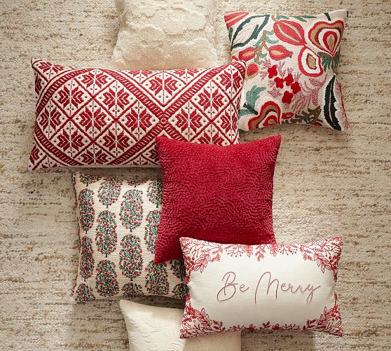 Christmas Pillows & Holiday Throws | Pottery Barn