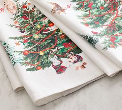 Winter Enchanted Forest Hand Towels - Set of 2