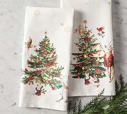 Winter Enchanted Forest Hand Towels - Set of 2