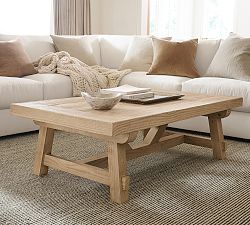 Farmhouse Trestle Rectangular Coffee Table (54")