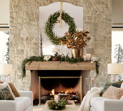 Faux Gold Magnolia Branch