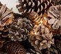 Faux Lit Mixed Pinecone Wreath