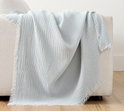 Orinda Cotton Gauze Muslin Throw