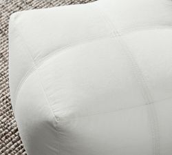 Sunwashed Twill Pouf