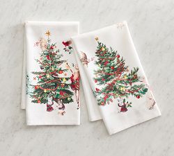 Winter Enchanted Forest Hand Towels - Set of 2