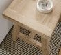 Farmhouse Trestle Rectangular Side Table (24")