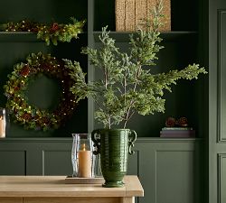 Faux Green Pine Branch