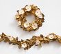 Faux Lit Gold Magnolia Leaf Wreath &amp; Garland