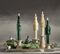 Flameless Nutcracker Taper Candle