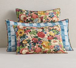 Lorain Multi Floral Embroidered Reversible Quilted Shams