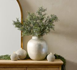 Silver Mercury Glass Vase