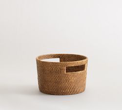 Tava Handwoven Round Utility Basket