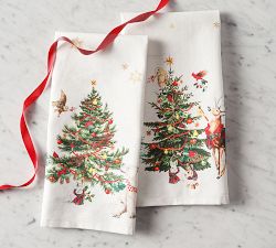 Winter Enchanted Forest Hand Towels - Set of 2