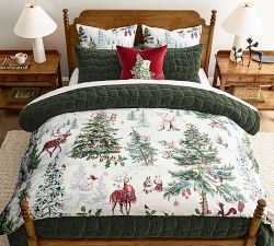 Winter Enchanted Forest Duvet Cover