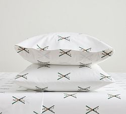 Alpine Skis Pillowcases  - Set of 2