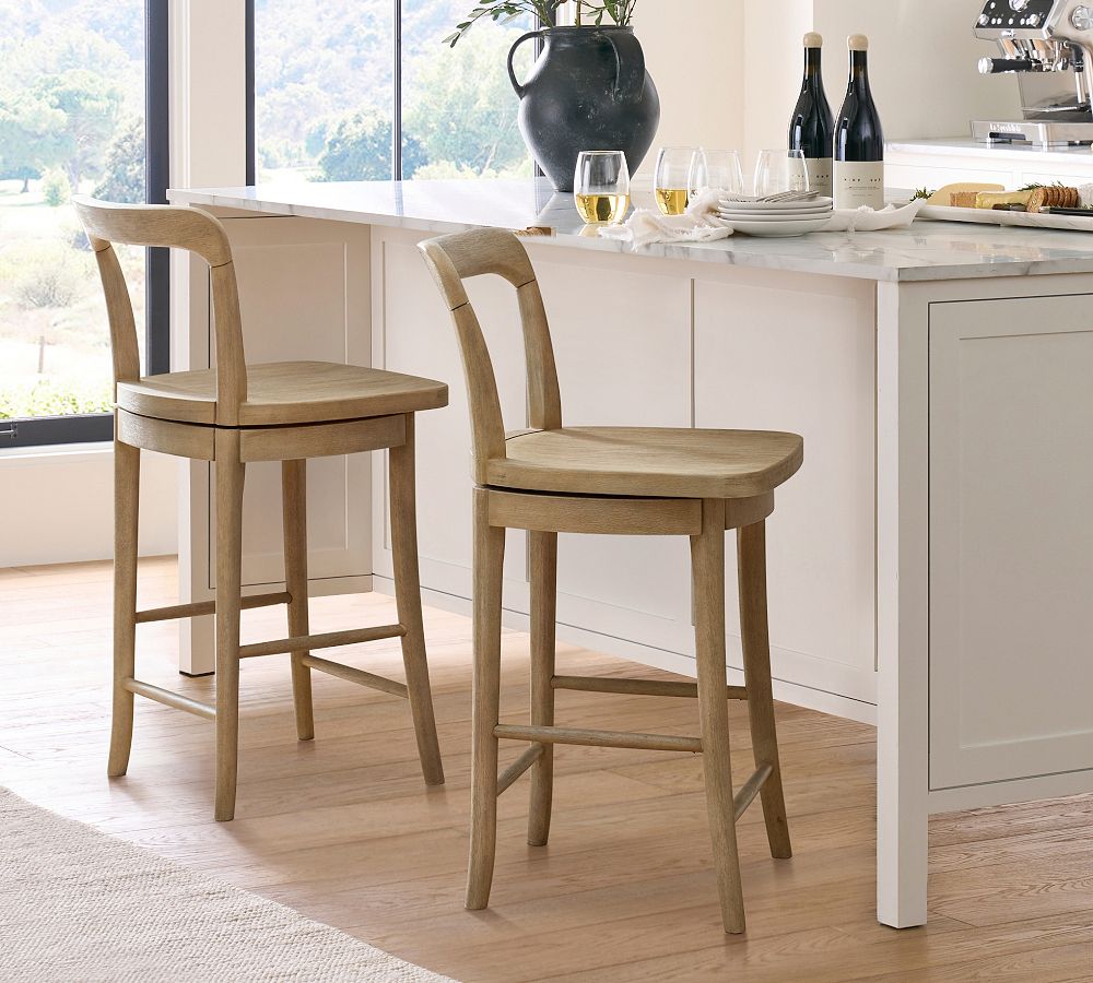 Cline Swivel Counter Stool by Pottery Barn