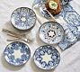 Hanukkah Latke Stoneware Appetizer Plates - Mixed Set of 8