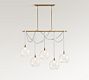 Marina Swing Rope Linear 5-Globe Chandelier (57")