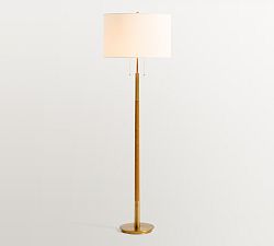 Reese Leather Floor Lamp (62")