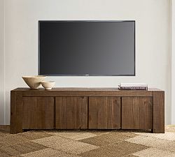 Rockport Reclaimed Wood Long Low Media Console (80")