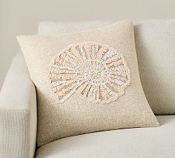 Spiral Shell Textured Pillow