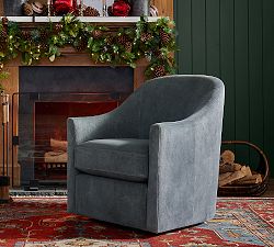 Tillman Leather Swivel Chair