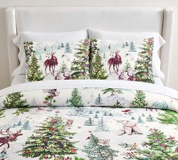 Winter Enchanted Forest Duvet Cover