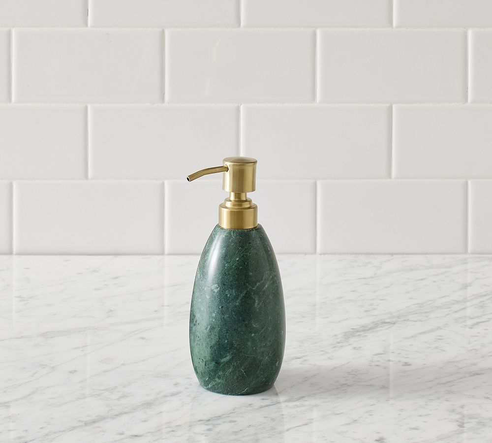 Green Marble Bathroom Accessories - Emerald Green
