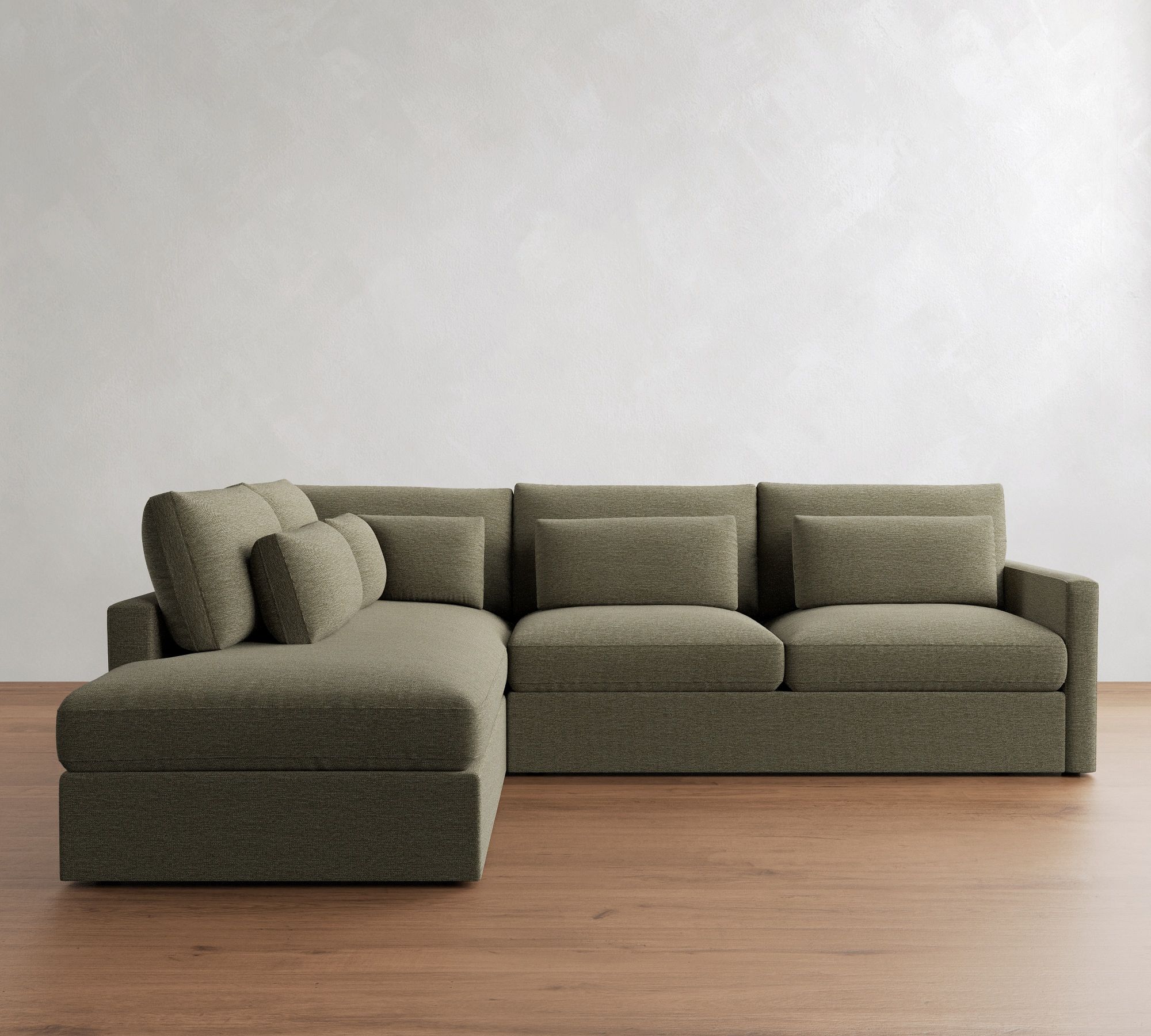 Westwood Slim Arm Deep Seat Return Bumper Sectional (119"-131")