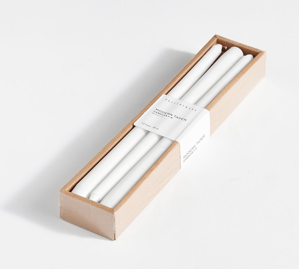 Taper Candles - Set of 6 - White