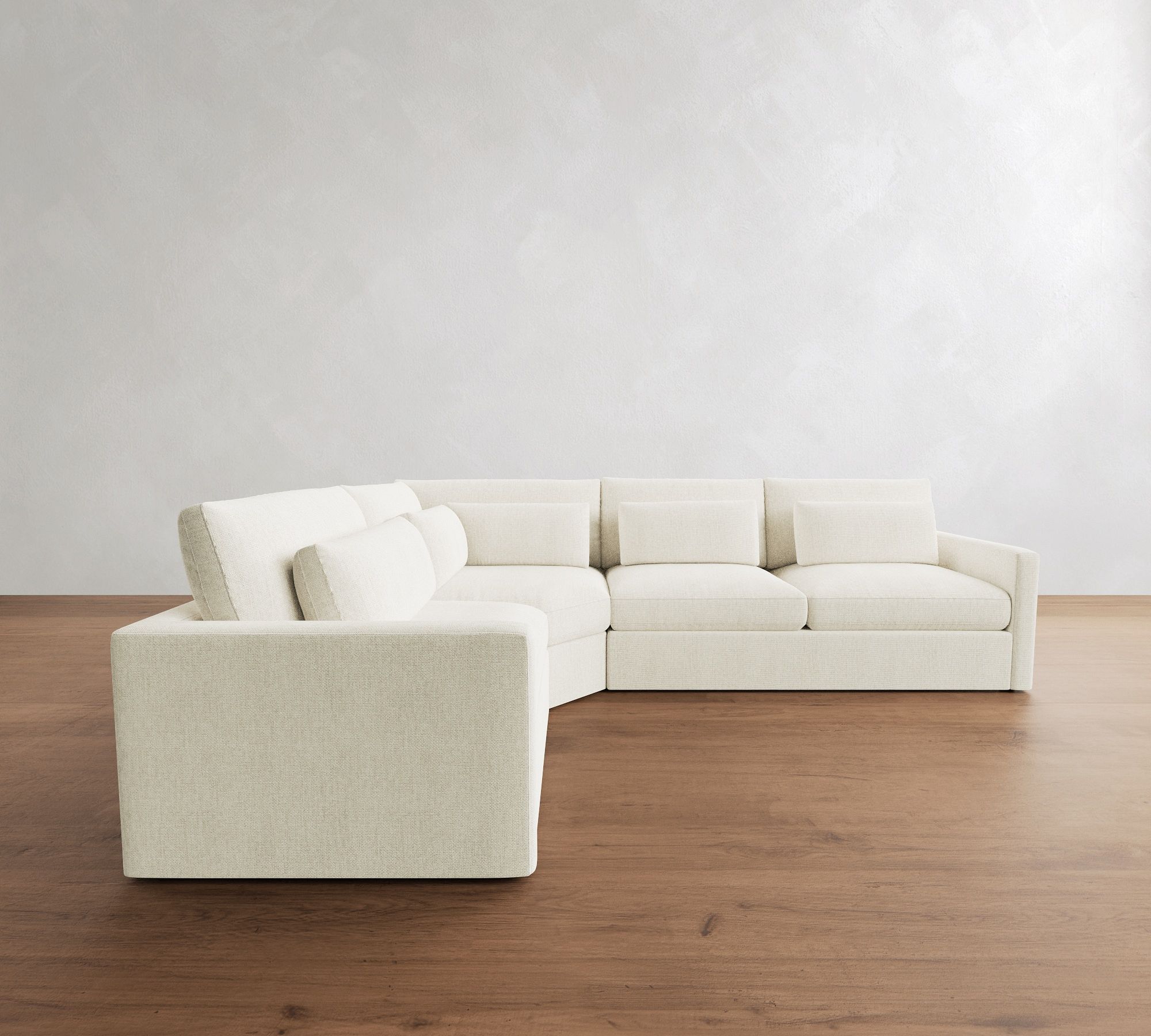 Westwood Slim Arm Deep Seat 3-Piece Wedge Sectional (130")