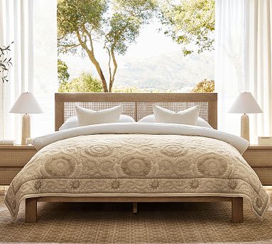 Alanya Suzani Quilt | Pottery Barn