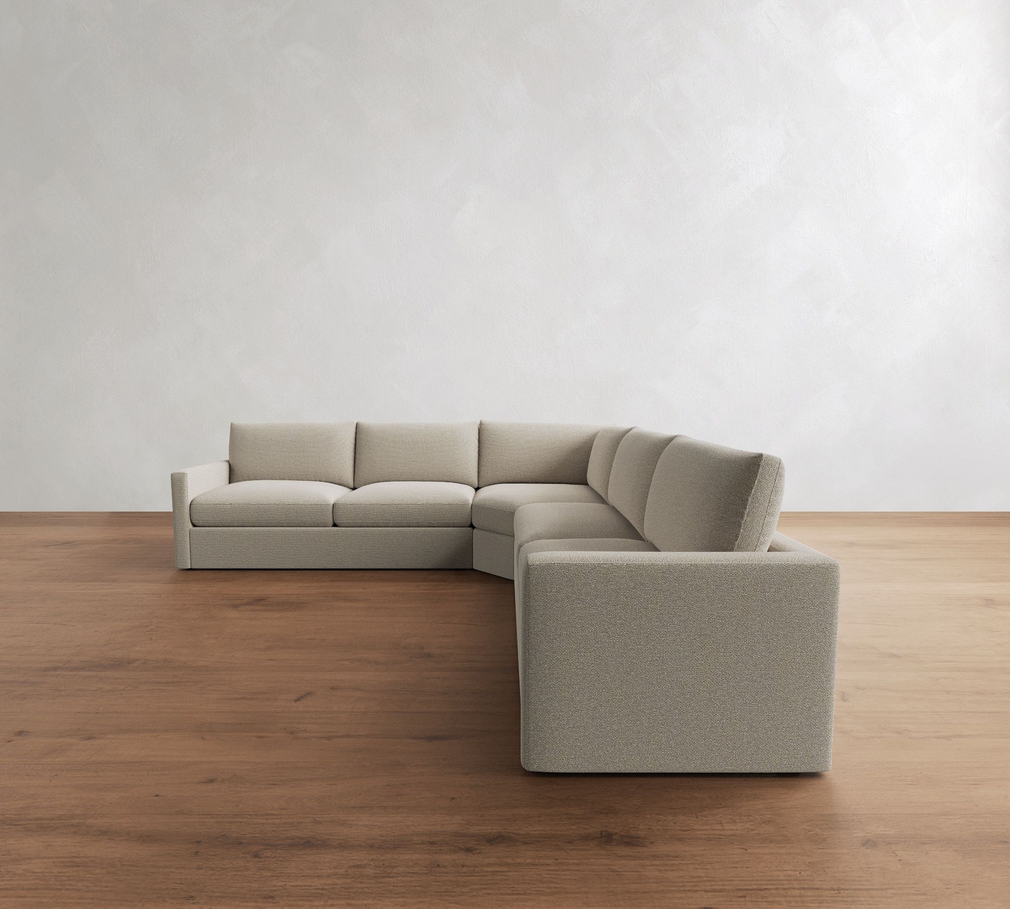 Westwood Slim Arm 3-Piece L-Shaped Wedge Sectional (125")