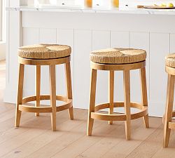 Cardiff Woven Swivel Counter Stool