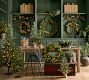 Faux Lit Narrow Pine Tree
