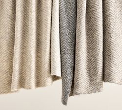 Herringbone Contrast Throw