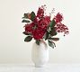 Faux Elevated Red Floral Bundle