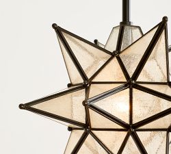 Olivia Glass Star Pendant (13")