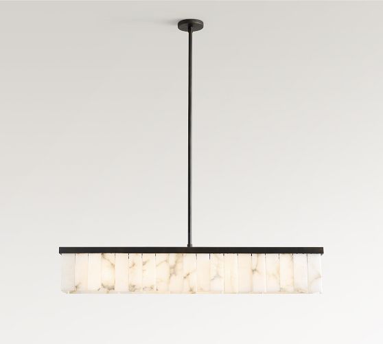 Windham Alabaster Linear Chandelier (49") by Pottery Barn