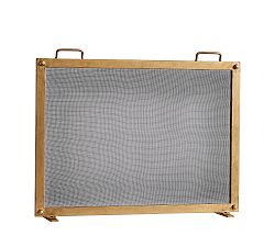 Open Box: Indoor/Outdoor Industrial Fireplace Single Screen, Small (38") - Brass