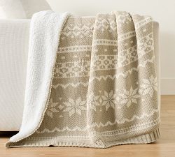Snowflake Fair Isle Throw