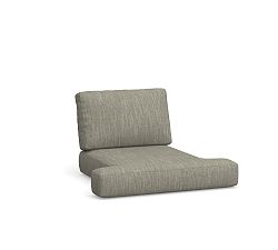 Open Box: Huntington Slope Arm Swivel Occasional Chair Cushion Cover - High Performance Slub Weave, Mink