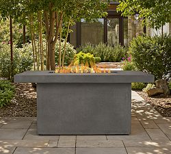 Trinity Concrete Rectangular Propane Fire Pit Table (50")