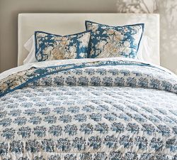 Bethany Floral Embroidered Reversible Quilt