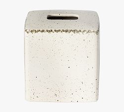 Open Box: Matte Glaze Casafina Toscana Stoneware Bathroom Accessories, Tissue Cover - Matte Glaze