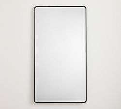 Open Box: Vintage Rectangular Mirror, Tall - Matte Black